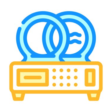 Manyetik terapi aygıtı renk vektör çizimi