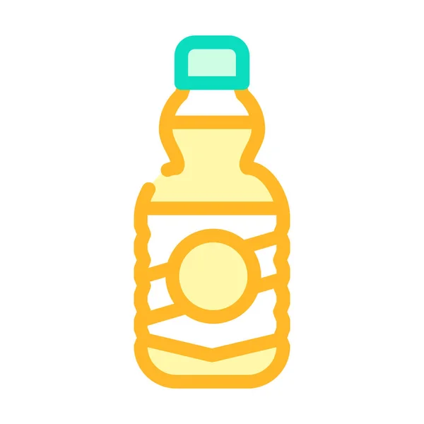 Ölflasche Farbe Symbol Vektor Illustration flach — Stockvektor