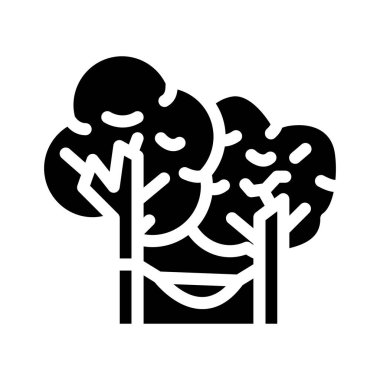 kamp rahatla glyph ikon vektör çizimi düz