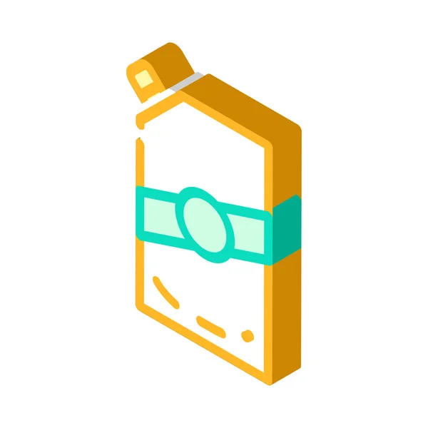 Mayonnaise bag isometric icon illustration color — 스톡 벡터
