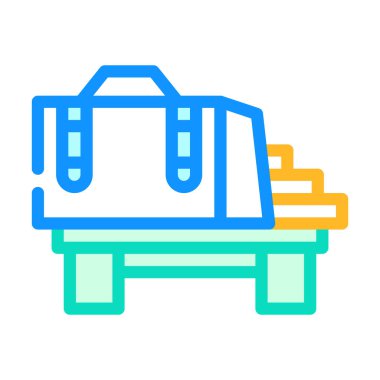 yiyecek teslimatı renk ikonu çizimi