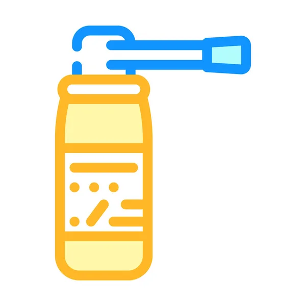 Spray medicamentos cor ícone vetor ilustração plana — Vetor de Stock