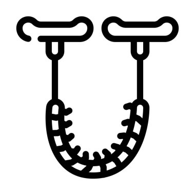 Elektrikli testere satır simgesi vektör çizimi düz