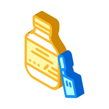 Çocuklar için izometrik ikon vektör çizimi şurubu