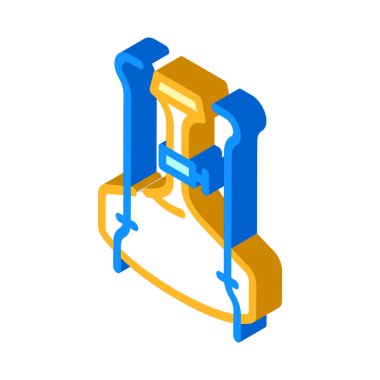 Primus aracı izometrik vektör illüstrasyon rengi