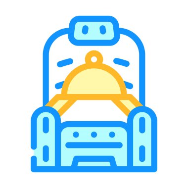 business class öğle yemeği rengi vektör illüstrasyonu