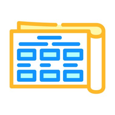 ürün katalogu renk ikonu vektör çizelgesi