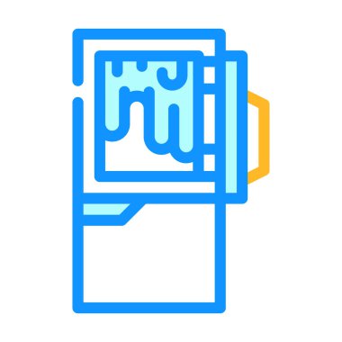 Buzdolabı renk simgesi çizgisi çözülüyor