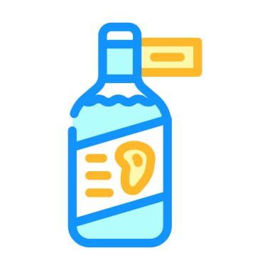 Sirke mangosu renk ikonu vektör çizelgesi