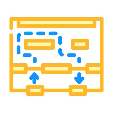 Hareket haritası renk vektör resimlemesini kaydet