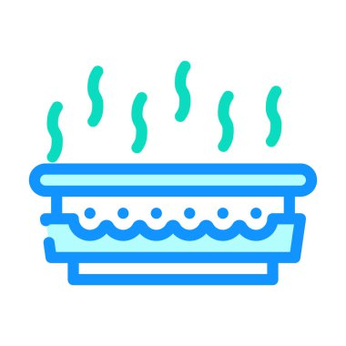 gaz kokusu renk ikonu vektör çizelgesi