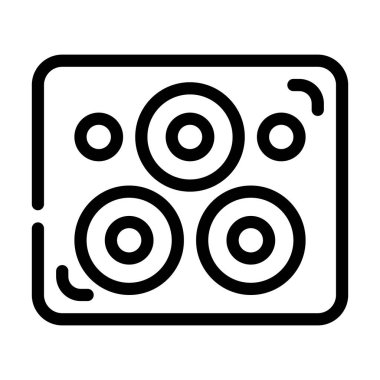 Yapıştırıcı sıva çizgisi ikon vektör çizgisi çizgisi