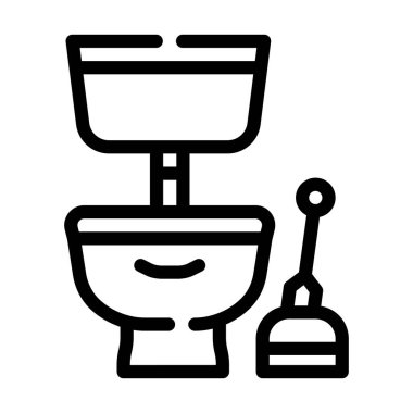 Tesisat servis hattı simge vektör çizelgesi