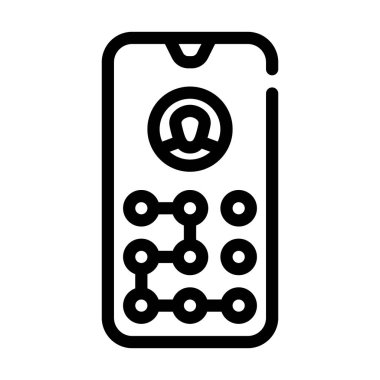 resim parola satırı simge vektör çizim satırı