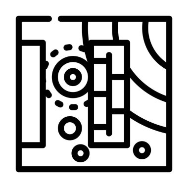 sıcaklık haritası çizgisi simge vektör çizelgesini kaydet