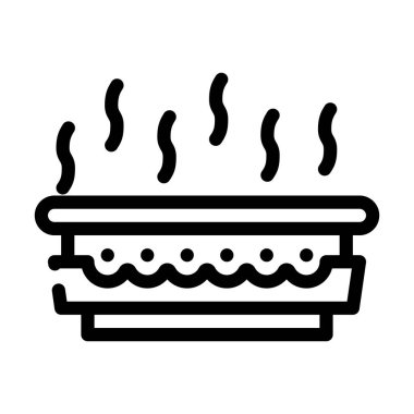 gaz kokusu çizgisi ikon vektör çizelgesi