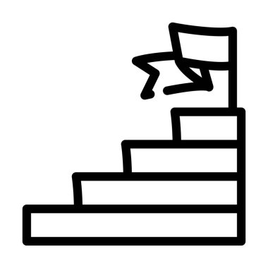 hedef başarı çizgisi simge vektör çizelgesi