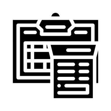 Muhasebe bölümü sembolü vektör illüstrasyon işareti