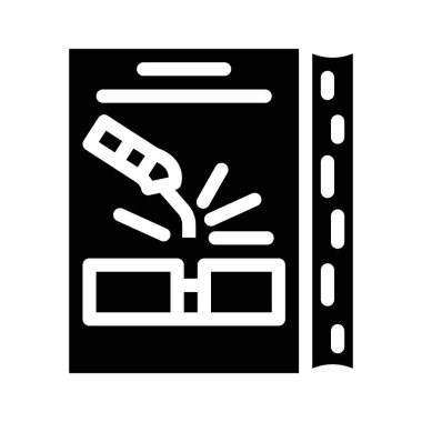 Kaynaklama öğretim sembolü vektör illüstrasyon işareti