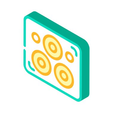 Yapışkan alçılar izometrik ikon vektör illüstrasyon işareti