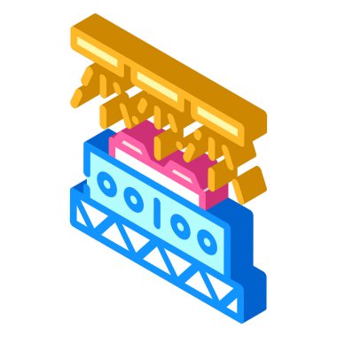 dj konsol izometrik vektör illüstrasyon işareti