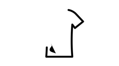 Kirli tişörtler siyah simge canlandırması