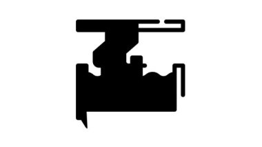 galvanik banyo siyah simge animasyonu