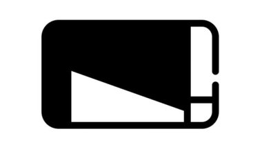 yiyecek kcal siyah simge canlandırması