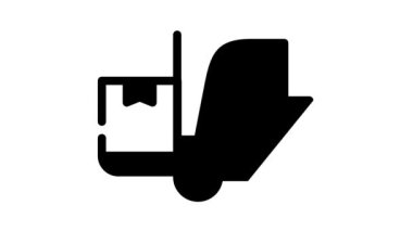 Kutu simgesi canlandırmalı depo yükleyicisi