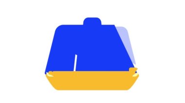 kedi rengi simgesi canlandırması için çanta taşıma