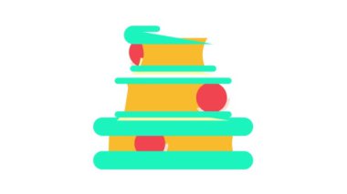 Kedi rengi simge canlandırması için yatak