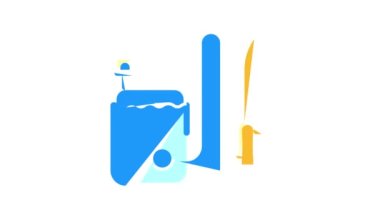 Temizlik malzemeleri renk ikonu canlandırması