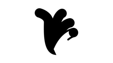 mercan tüpü siyah simge animasyonu oluşturur