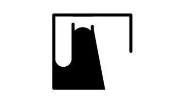 Tuğla duvar siyah simge canlandırması