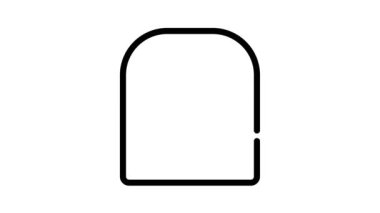 fırça siyah simge canlandırması