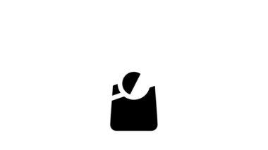 Şampuan şişesi glyph simge canlandırması