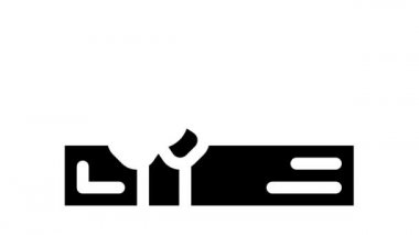 Glifi simgesi animasyonunda aşk hediyesi