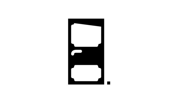 Animace ikon renovace dveří — Stock video