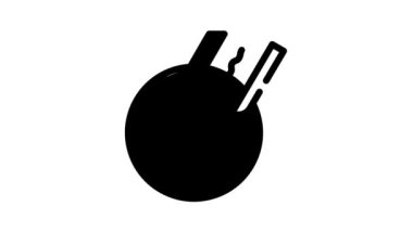 yapay döllenme siyah simge canlandırması