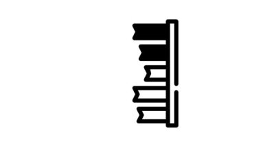 DNA testi siyah simge canlandırması
