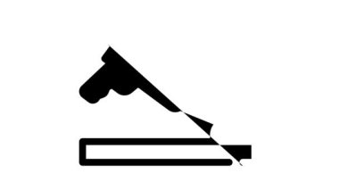 Su geçirmez yapıştırıcı siyah simge canlandırması