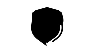 Siyah simge animasyonuna su damlası