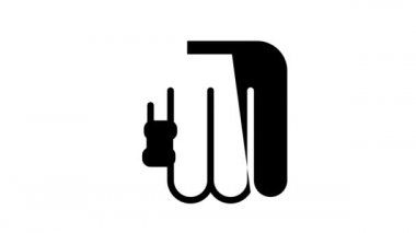 sulanan hortum siyah simge canlandırması