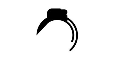 Ölçüm ekipmanı siyah simge canlandırması