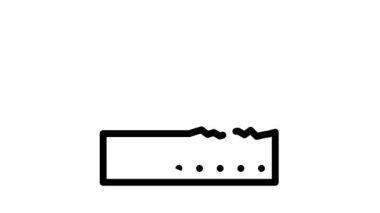 Güneş koruma kremi katmanı siyah simge canlandırması