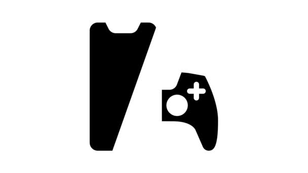 Анимация иконок игры loystick — стоковое видео