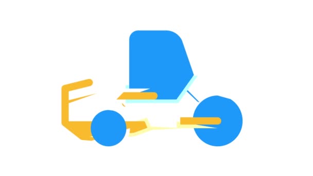 Animacja ikony kolorów rolek drogowych — Wideo stockowe