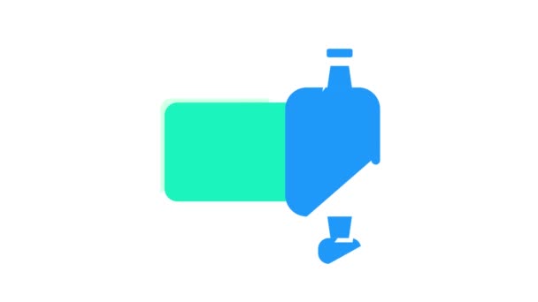 Bevattning verktyg färg ikon animation — Stockvideo