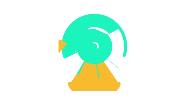 Lotería rueda color icono de animación — Vídeos de Stock