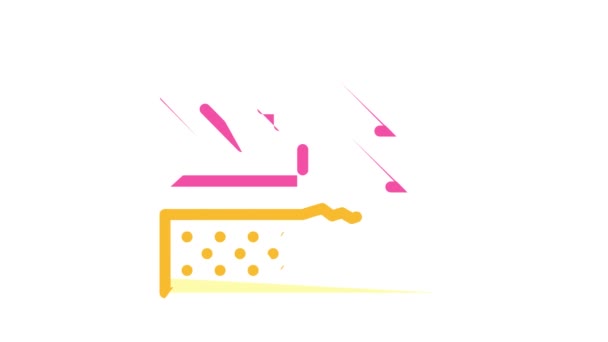 Proteção solar camada de creme cor ícone animação — Vídeo de Stock